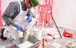 painter following painting safety tips